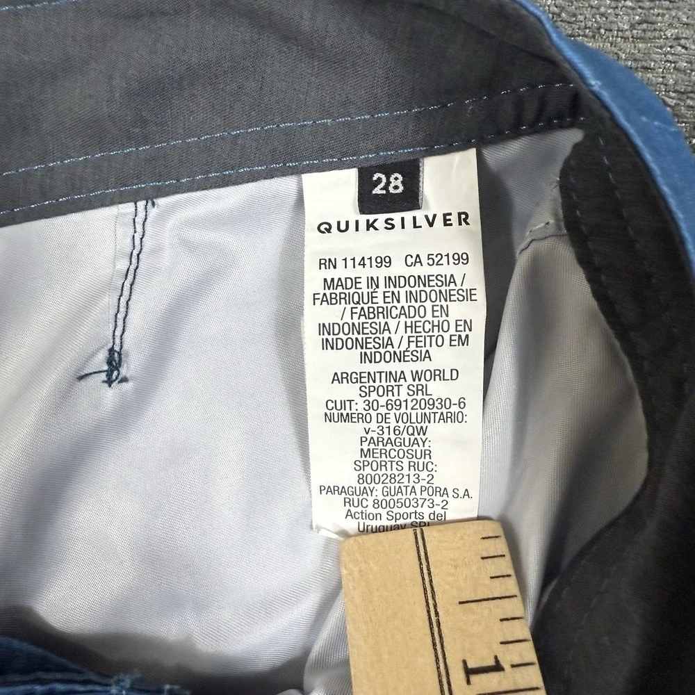 Quicksilver Board Shorts Mens‎ 28 Swim Trunks Orange Blue Beach Hawaiian